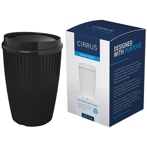 black Vaso de 350 ml con tapa