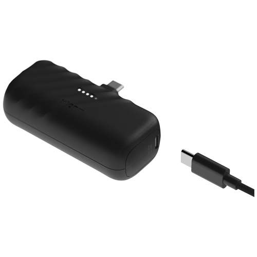 black Batería externa de 20 W y 5000 mAh