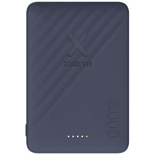 azul medio Batería externa inalámbrica de 15 W y 5000 mAh Xtorm Go2