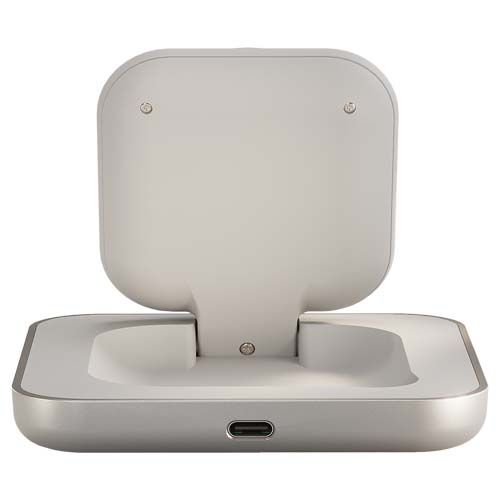 white Cargador magnético de 15 W para mesilla de noche