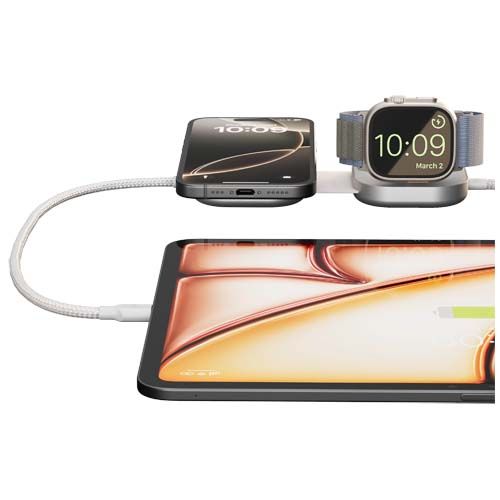 white Cable de carga USB-C 3 en 1 de 140 W