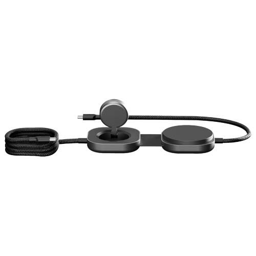 black Cable de carga USB-C 3 en 1 de 140 W