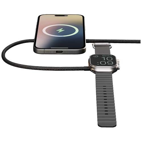 black Cable de carga doble de 15 W