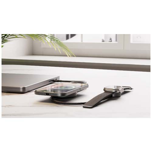 black Cable de carga doble de 15 W