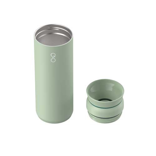 verde claro Vaso de acero inoxidable reciclado Ocean Bottle Peak Brew 590 ml