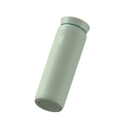 verde claro Vaso de acero inoxidable reciclado Ocean Bottle Peak Brew 590 ml