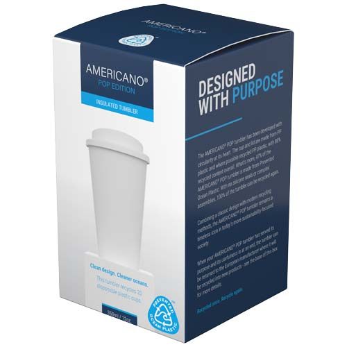 Vaso isotérmico Americano® POP 350 ml con tapa antiderrame