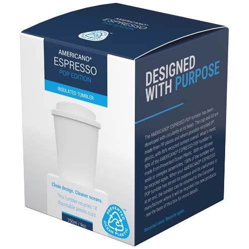 Vaso Americano® Espresso POP 250 ml con tapa antiderrame