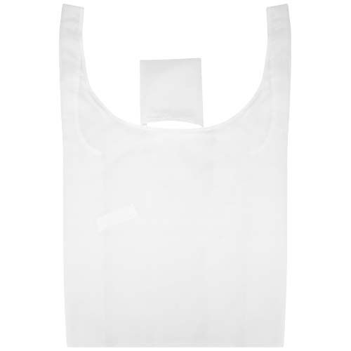 white Bolsa Tote plegable de rPET en sublimación de 105 g/m2