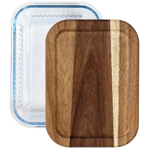 transparente Fiambrera Citizen Green Purlunch de 1000 ml de vidrio de borosilicato