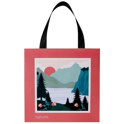 Bolsa de papel Smartfold de 210 g/m² con asas de cinta y laminado mate - 24 x 10 x 24 cm