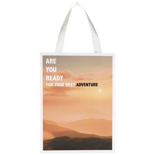 Bolsa de papel Smartfold de 210 g/m² con asas de cinta y laminado mate - 24 x 10 x 32 cm