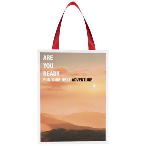 Bolsa de papel Smartfold de 210 g/m² con asas de cinta y laminado mate - 24 x 10 x 32 cm
