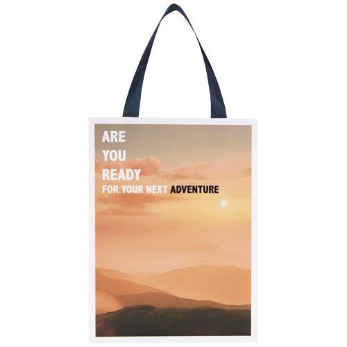 Bolsa de papel Smartfold de 210 g/m² con asas de cinta y laminado mate - 24 x 10 x 32 cm