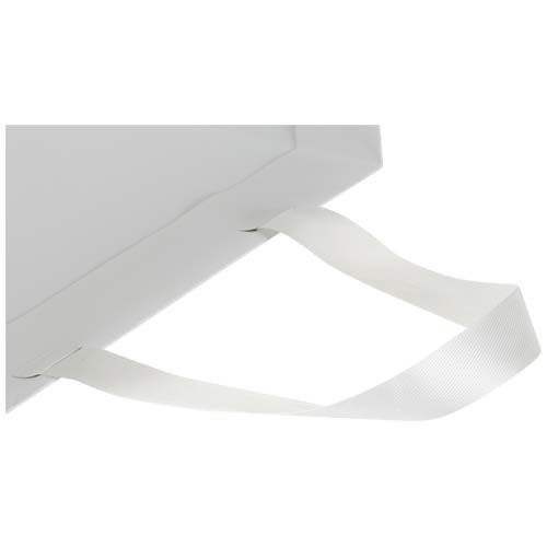 Bolsa de papel Smartfold de 210 g/m² con asas de cinta y laminado mate - 31 x 12 x 31 cm