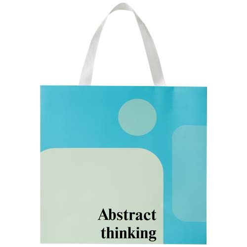 Bolsa de papel Smartfold de 210 g/m² con asas de cinta y laminado mate - 31 x 12 x 31 cm