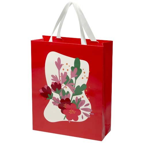 BOLSA DE PAPEL SMARTFOLD DE 210 G/M² CON ASAS DE CINTA Y LAMINADO MATE - 31 X 12 X 39 CM