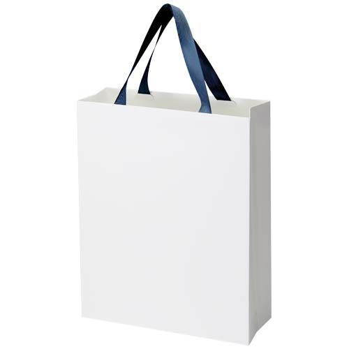 Bolsa de papel Smartfold de 210 g/m² con asas de cinta y laminado mate - 31 x 12 x 39 cm