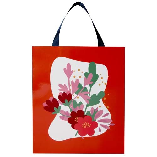 Bolsa de papel Smartfold de 210 g/m² con asas de cinta y laminado mate - 31 x 12 x 39 cm