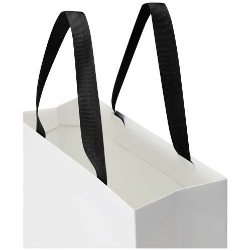 Bolsa de papel Smartfold de 210 g/m² con asas de cinta y laminado mate - 31 x 12 x 39 cm