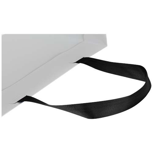 Bolsa de papel Smartfold de 210 g/m² con asas de cinta y laminado mate - 31 x 12 x 39 cm