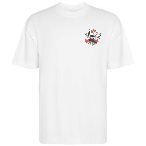 white Camiseta unisex de manga corta oversize de Chow