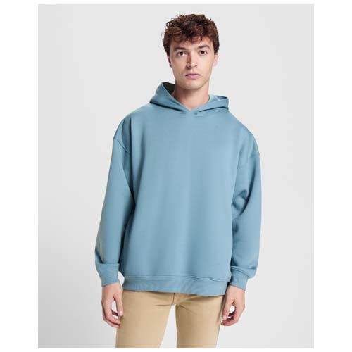 azul tormenta Sudadera con capucha unisex de corte oversize de Otto