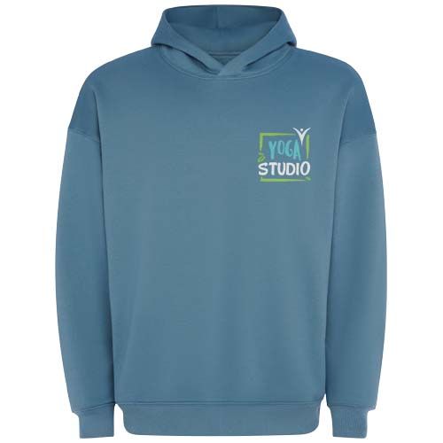 azul tormenta Sudadera con capucha unisex de corte oversize de Otto