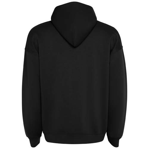 black Sudadera con capucha unisex de corte oversize de Otto
