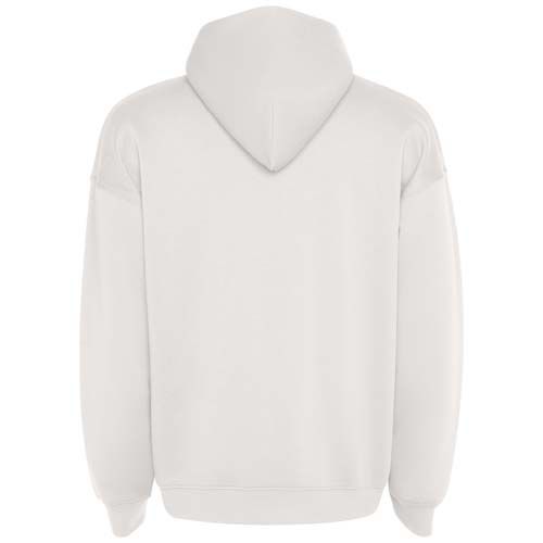 blanco vintage Sudadera con capucha unisex de corte oversize de Otto