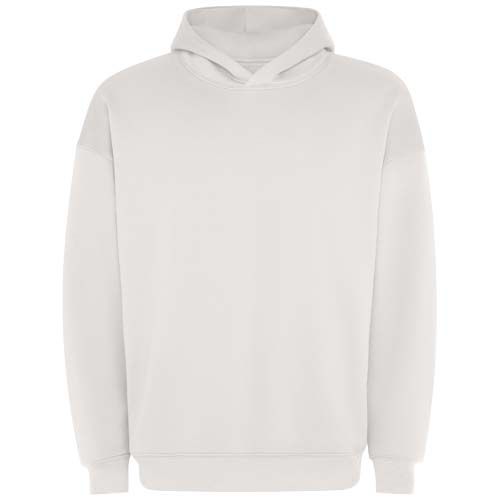 blanco vintage Sudadera con capucha unisex de corte oversize de Otto