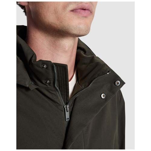 black Chaqueta parka unisex acolchada de Dome