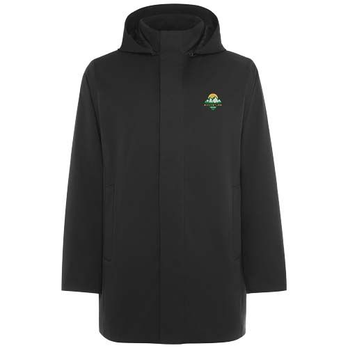 black Chaqueta parka unisex acolchada de Dome