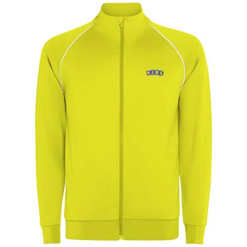 amarillo fluo Sudadera infantil Valier con cremallera completa