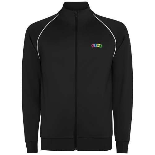 black Sudadera infantil Valier con cremallera completa
