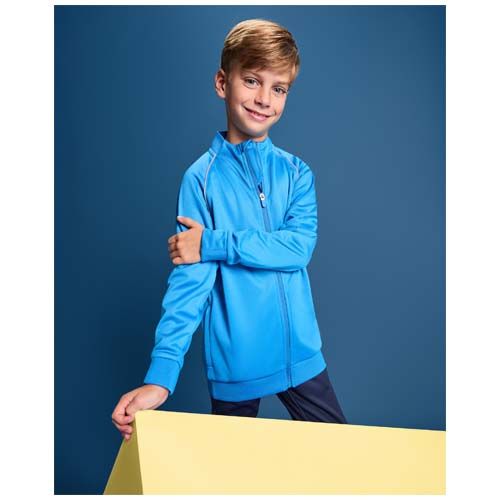 verde fluo Sudadera infantil Valier con cremallera completa