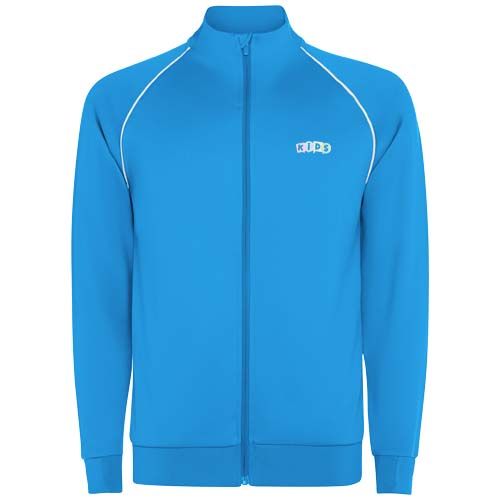 turquesa neón Sudadera infantil Valier con cremallera completa
