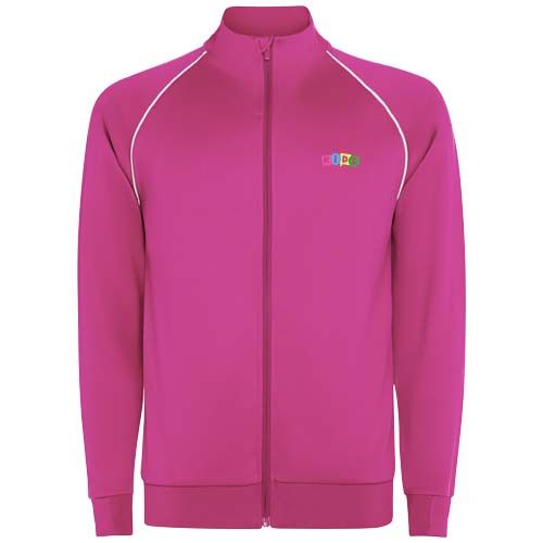 rosa fluo Sudadera infantil Valier con cremallera completa