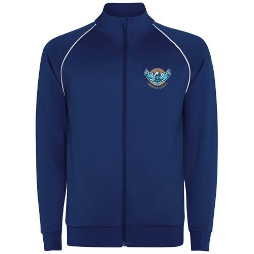 azul marino Sudadera de hombre Valier con cremallera completa