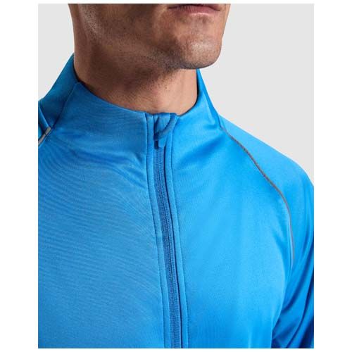black Sudadera de hombre Valier con cremallera completa