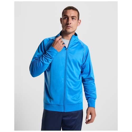 verde fluo Sudadera de hombre Valier con cremallera completa