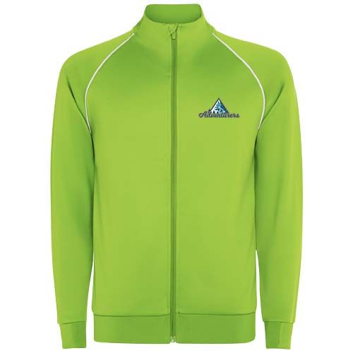 verde fluo Sudadera de hombre Valier con cremallera completa