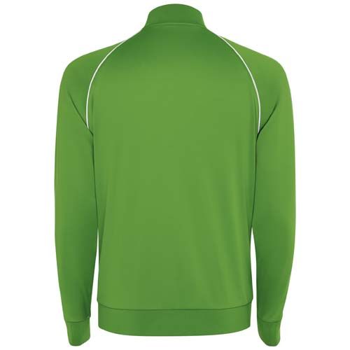 verde helecho Sudadera de hombre Valier con cremallera completa