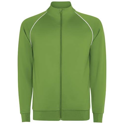 verde helecho Sudadera de hombre Valier con cremallera completa