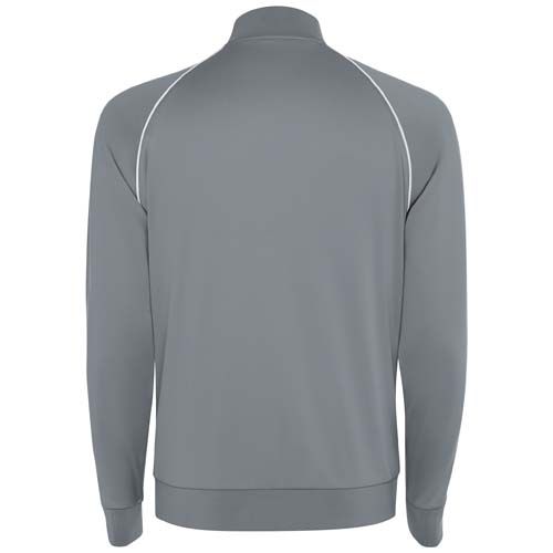 gray Sudadera de hombre Valier con cremallera completa