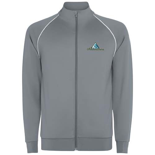gray Sudadera de hombre Valier con cremallera completa