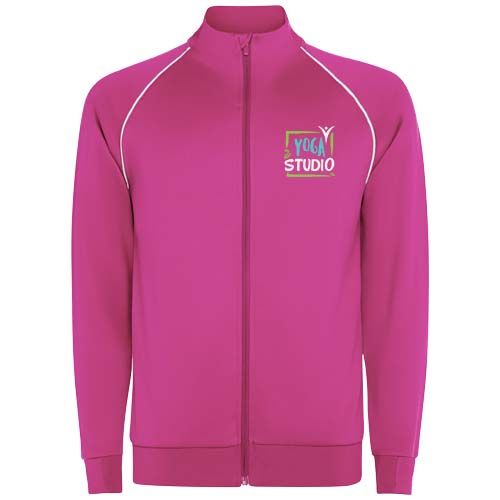 rosa fluo Sudadera de hombre Valier con cremallera completa