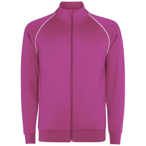rosa fluo Sudadera de hombre Valier con cremallera completa