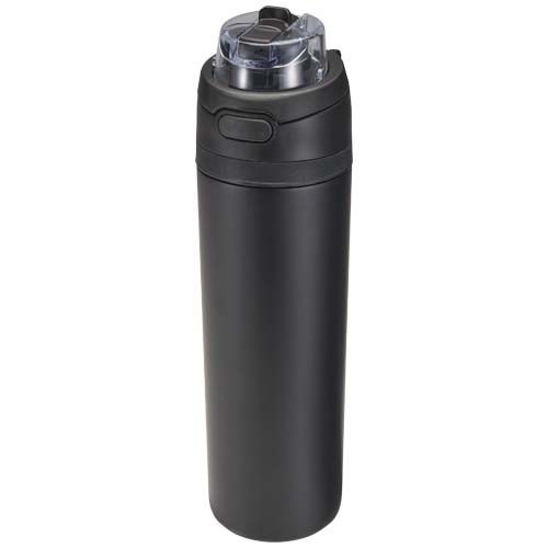 BOTELLA DE AGUA THERON DE 800 ML DE ACERO INOXIDABLE DE PARED SIMPLE RECICLADO (RCS), CON TAPA DE DOBLE FUNCIÓN Y PAJITA ABAT