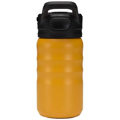 Botella deportiva Knox de 350 ml de acero inoxidable de doble pared reciclado RCS con pajita abatible